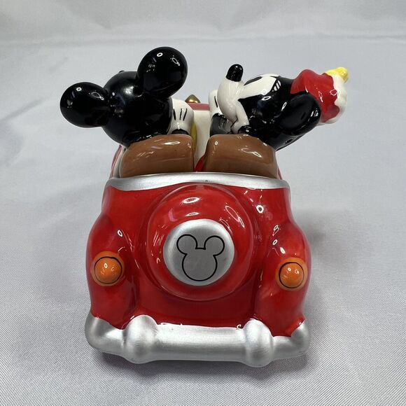 Mickey and Minnie Mouse Car Salt Pepper Shaker 3pc Set - Picture 5 of 9